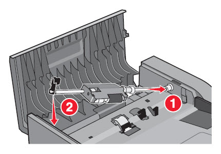 ADF Jam during duplex scans or copies | Lexmark X464
